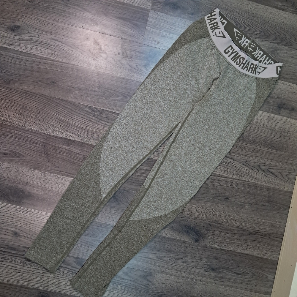 Gymshark Women's Flex Leggings Green Size XS Mid-Rise Activewear